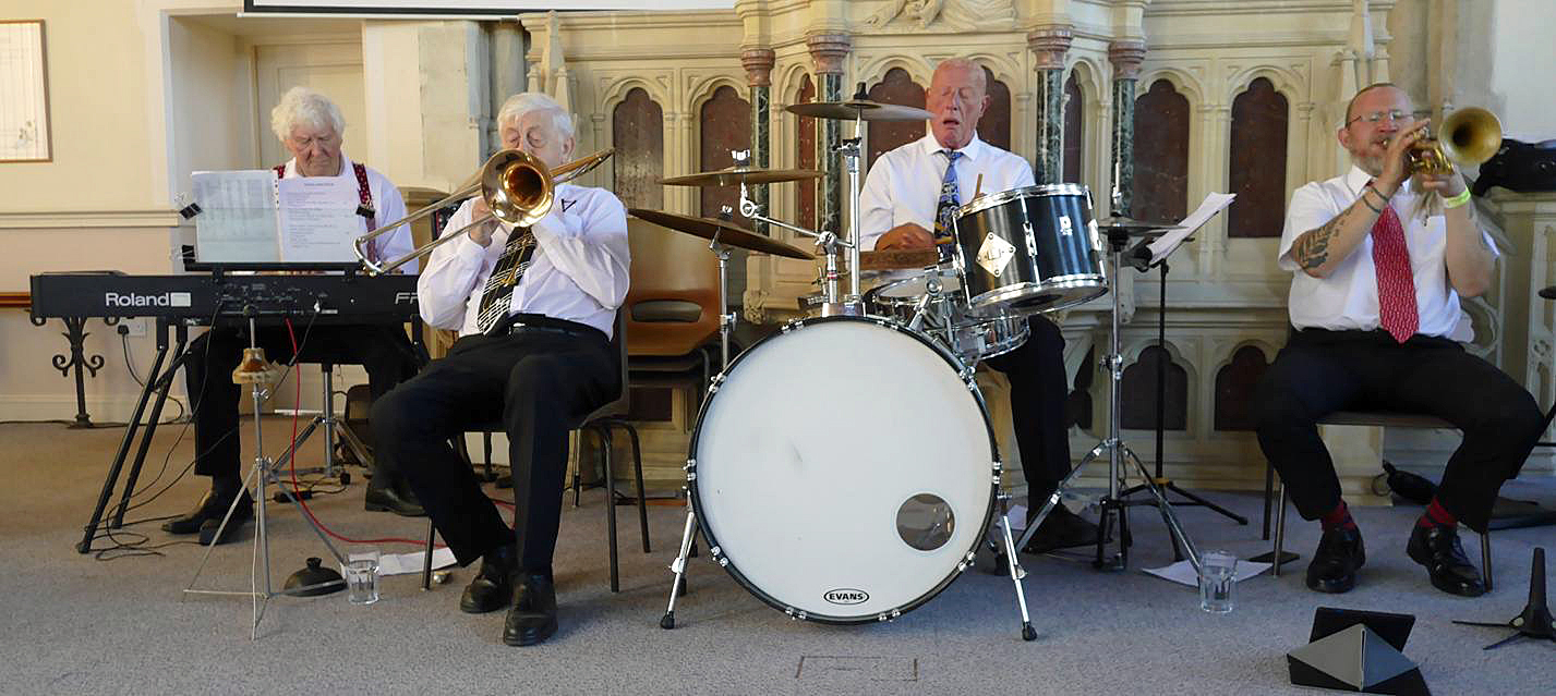 Band playing at Swanage Jazz festival
