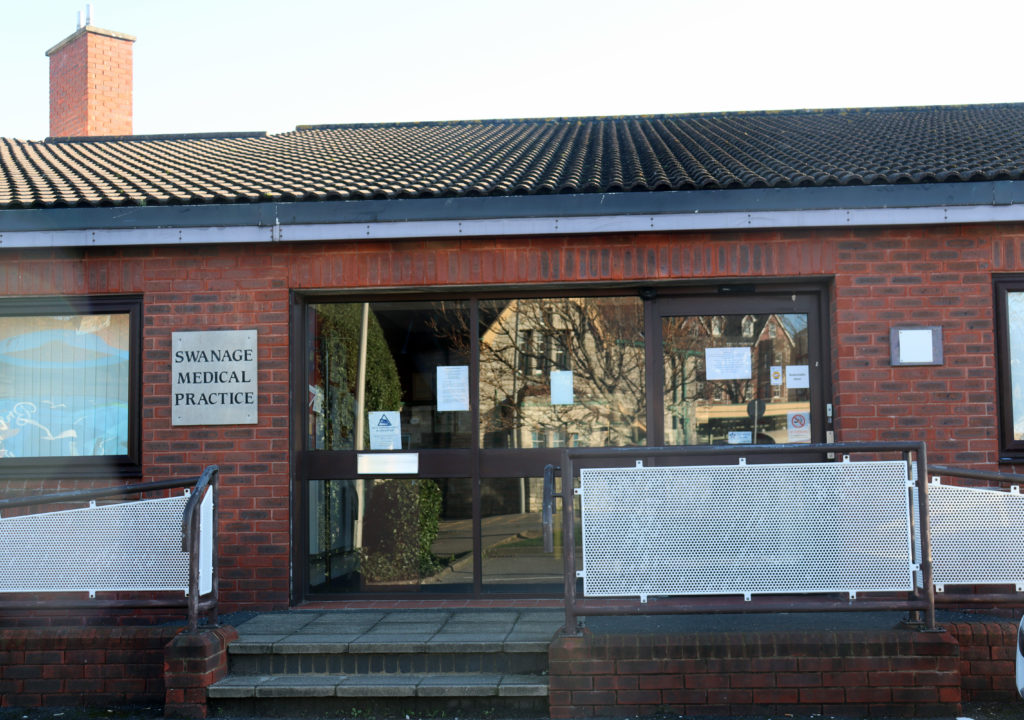 Entrance of Swanage Medical Practice