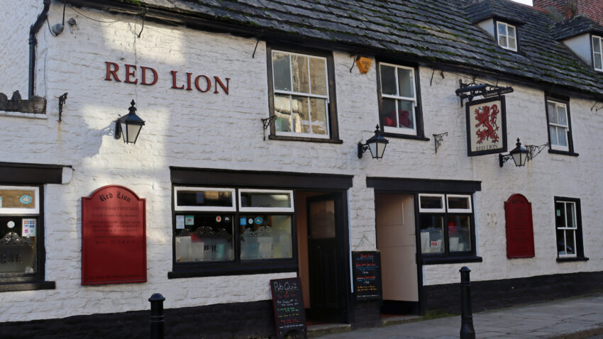 Exterior of the Red Lion pub