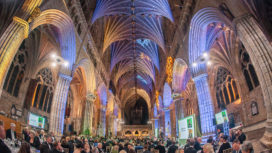 Inside of Exeter Cathedral for tourism awards