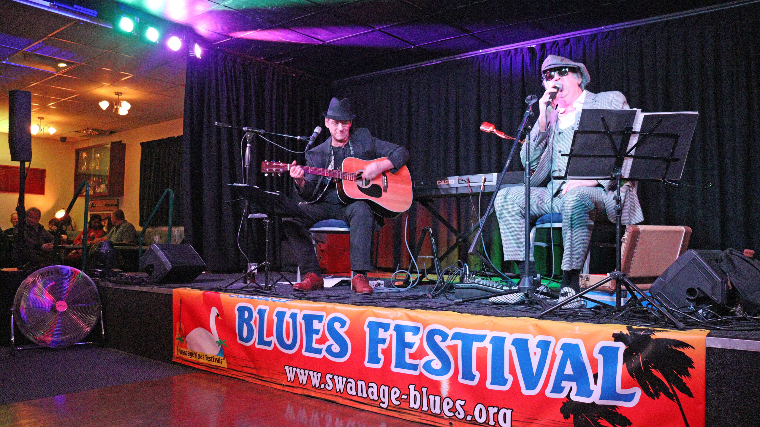 Hugh Budden and Andy Stone at the Blues Festival March 2020