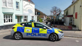 Police car at Lulworth