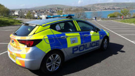 Police car in Swanage