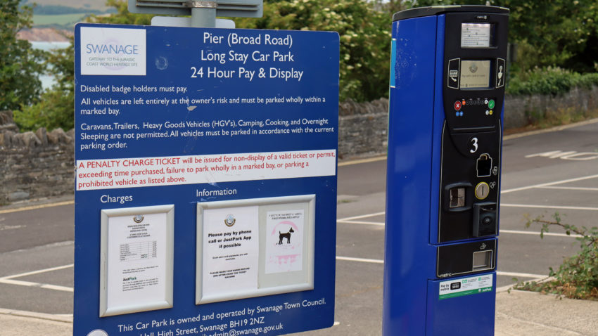 Broad Road car park payment machine