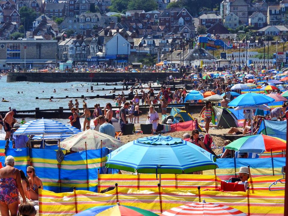 Busy Swanage Beach