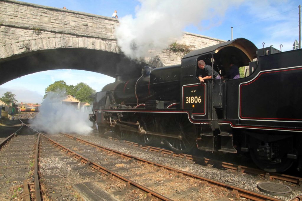First steam train since lockdown leaves Swanage Station