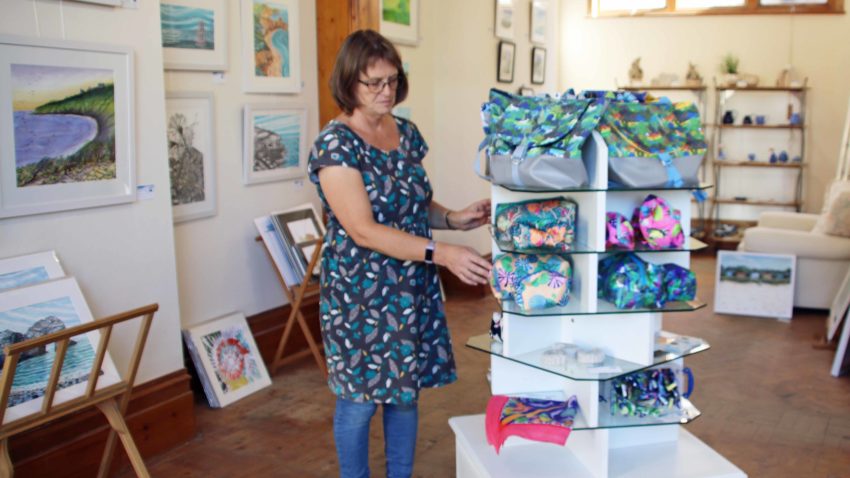 Gina Marshall in her new Purbeck Wave Gallery