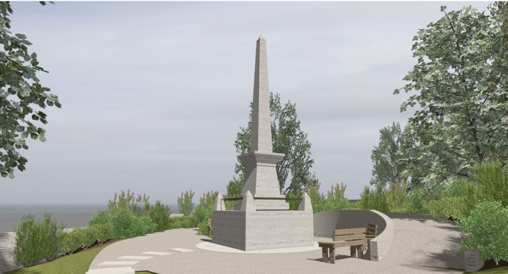 Architect drawings of the proposed Albert Memorial
