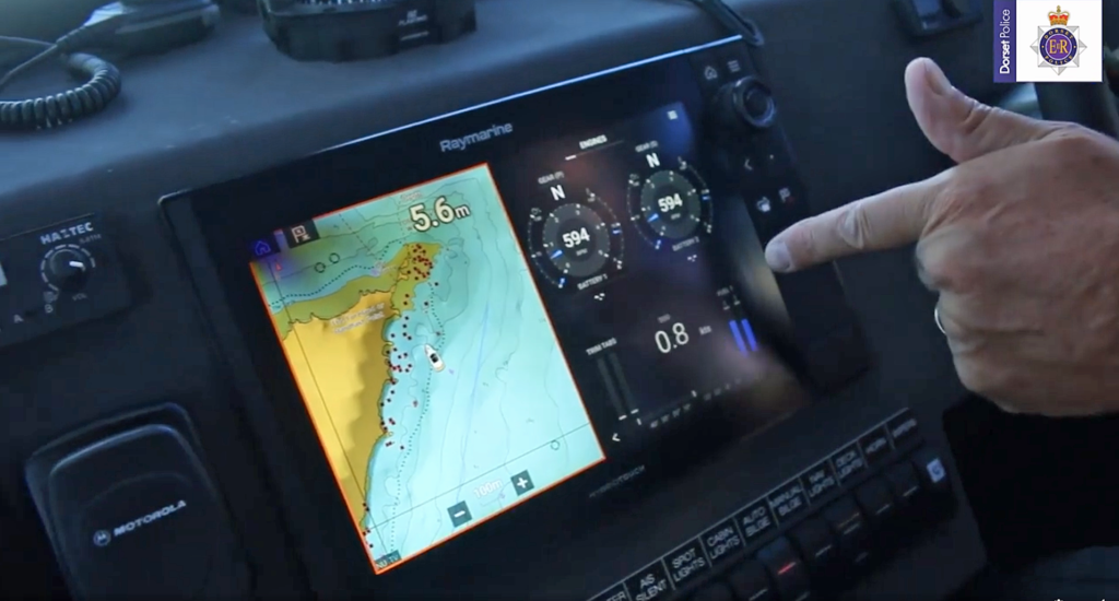 Dorset Police boat navigation system