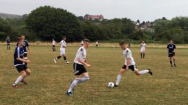 Swans first team and reserves playing a football match