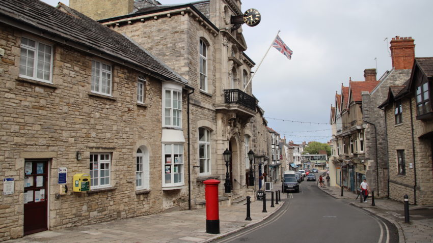 Exterior of Swanage Town Hall on High Street