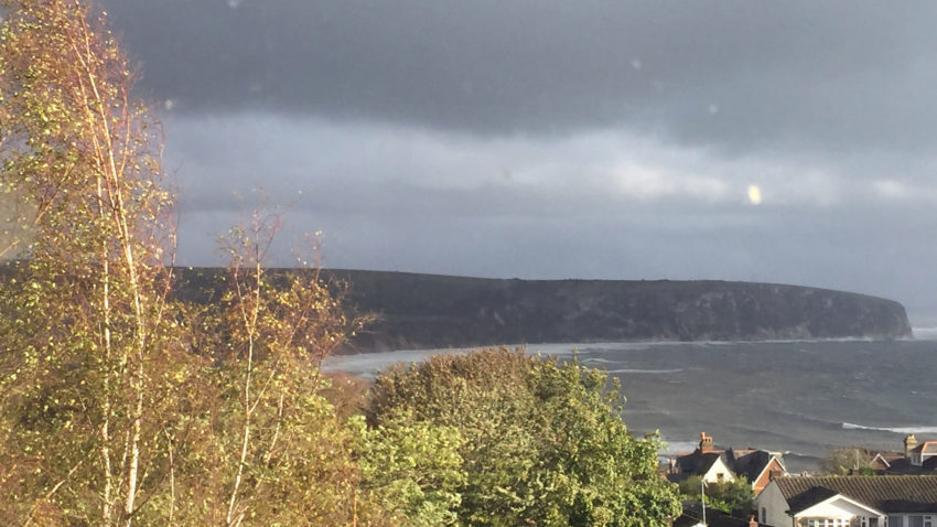 Storm clouds over Swanage