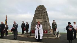 Remembrance Sunday at Swanage war memorial