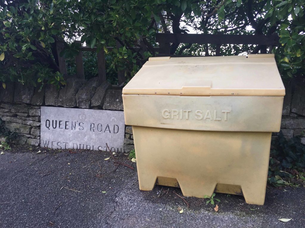 Grit salt bin at Queen's Road in Swanage