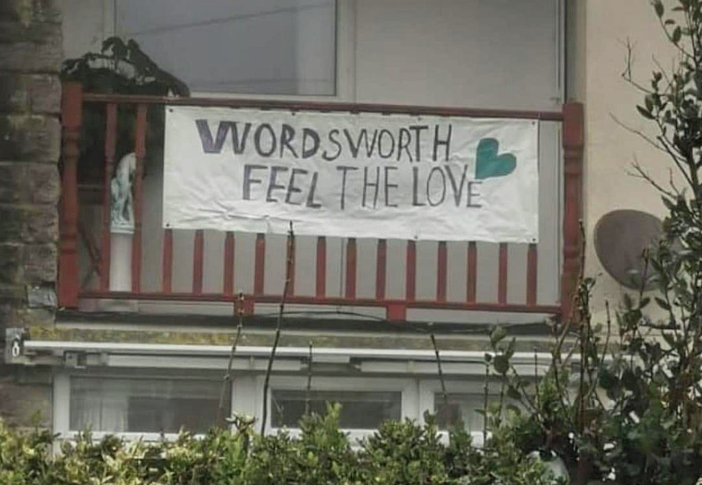 Banner supporting Wordsworth House