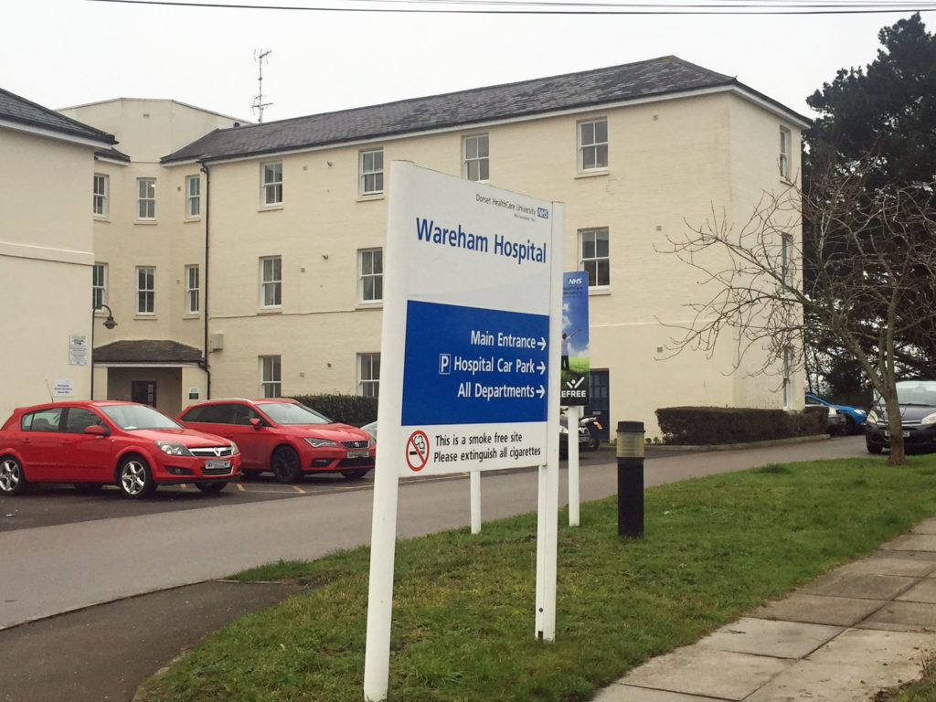 Entrance at Wareham Hospital