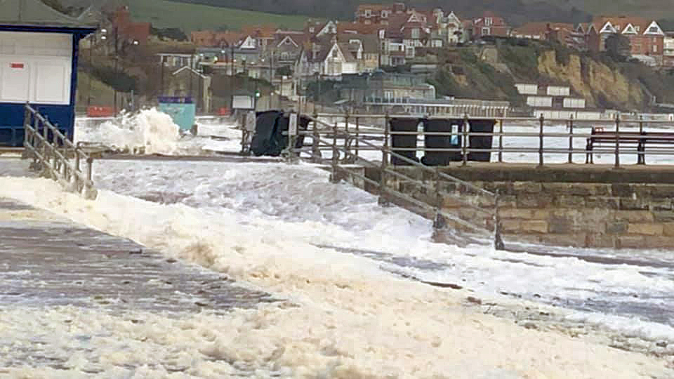 Foam on Swanage seafront