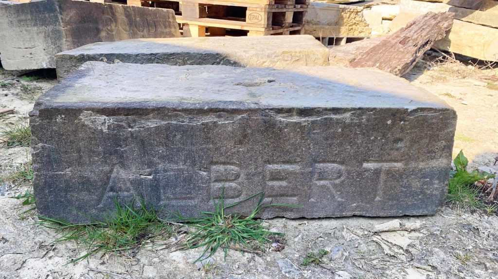 Original stone of the Albert Memorial