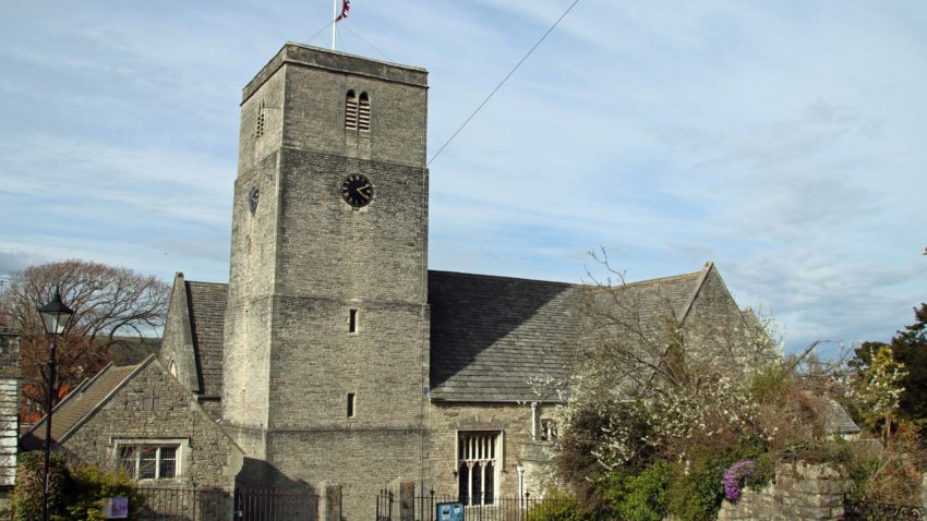 Flag flying at half mast at St Mary's Church