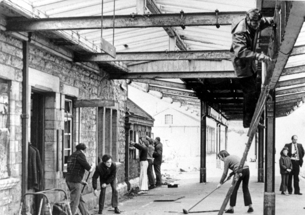 Swanage-station-first-day-14-Feb-1976
