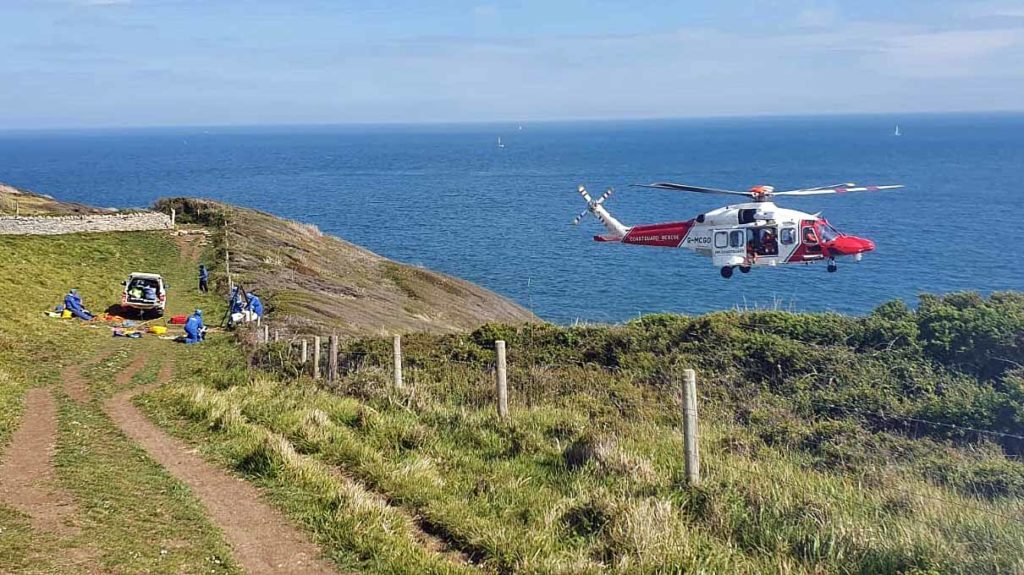 Climber airlifted to hospital