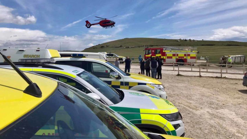 Emergency teams responding to incident in Lulworth