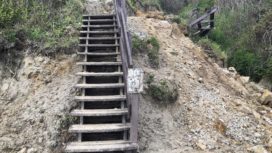 Sheps Hollow steps being repaired