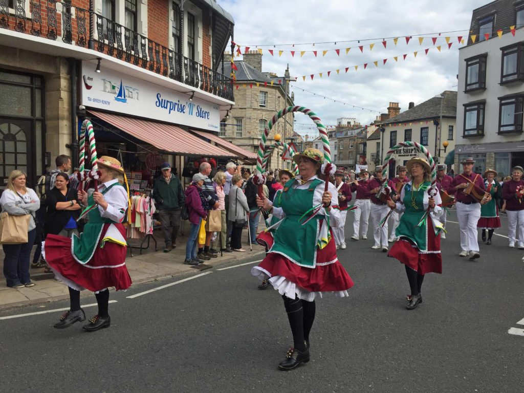 Swanage Folk Festival parade 2019