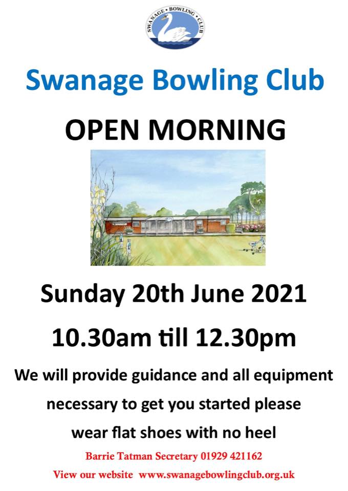 People playing bowls at Swanage Bowling Club