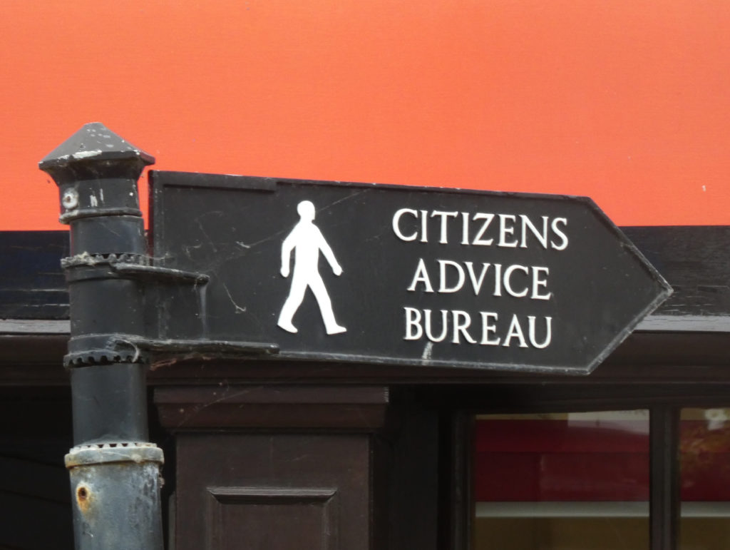 Citizens Advice sign