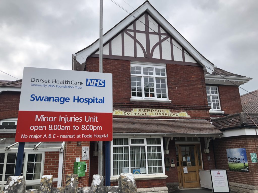 Exterior of Swanage Hospital