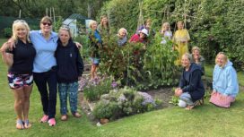 Wonderful Studland Ladies in a vegetable patch