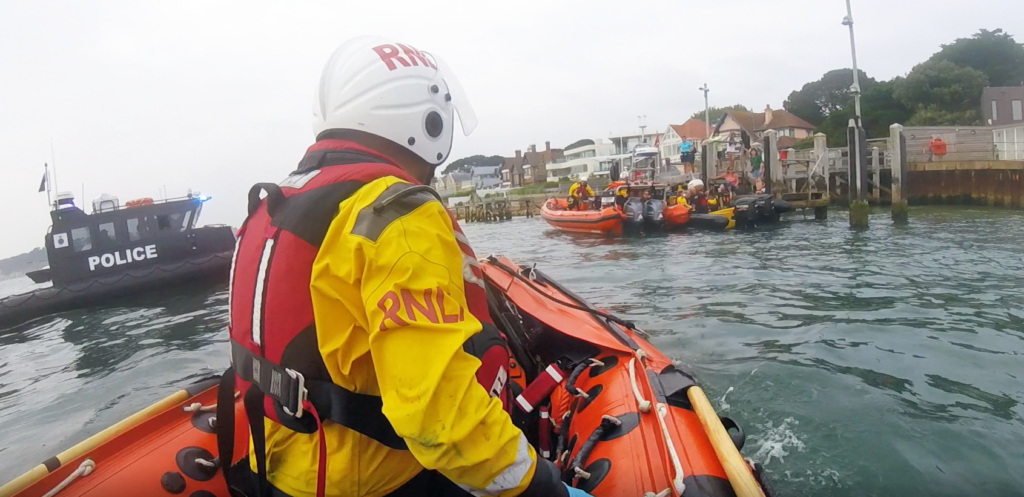 Poole RNLI go to the aid of wingwalker and pilot