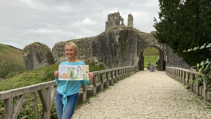 Cathy Lewis at Corfe Castle