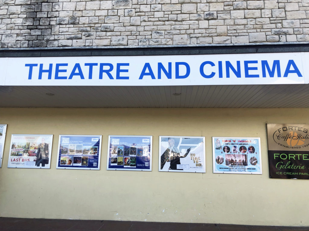 Film posters outside The Mowlem