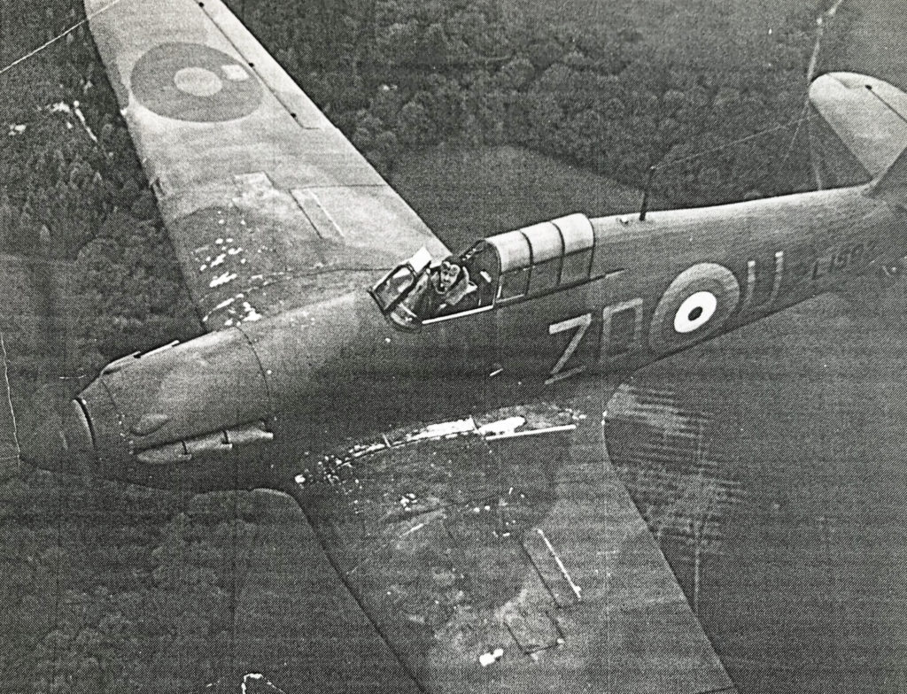 Douglas Rayment in a Hurricane