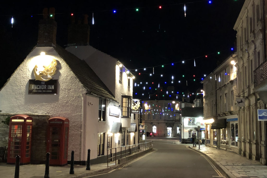 Christmas light switch on in Swanage 2021