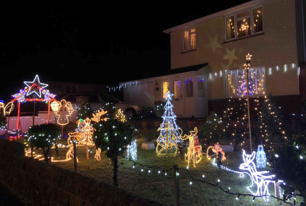 Christmas lights at Ulwell Road