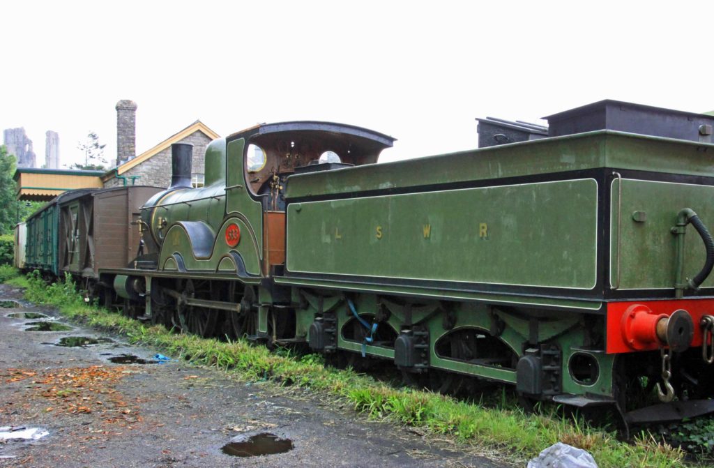 Locomotive 563 tender at Corfe Castle