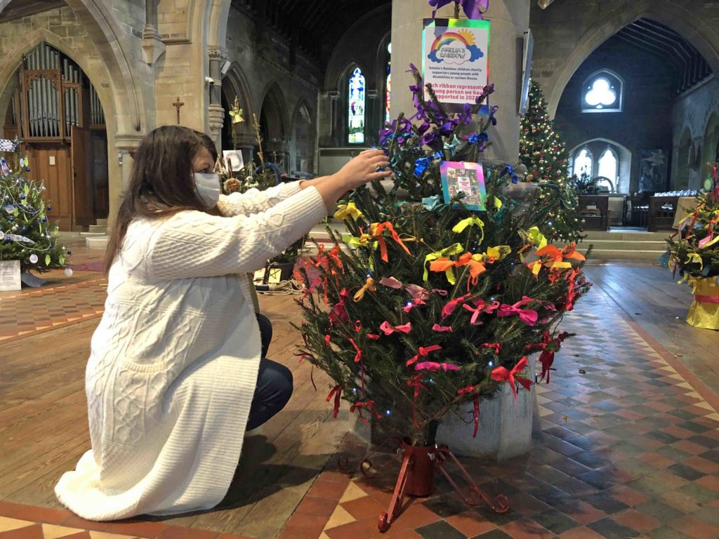 Farah Batchelor, charity manager for Amelia's Rainbow at Purbeck Christmas Tree Festival