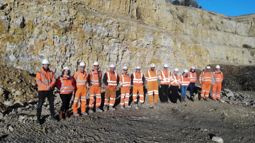 Some of the Suttles team at Swanworth Quarry today