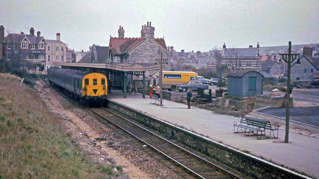 Swanage station 1 January 1972