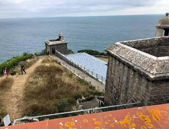 Roof of Fine Foundation Gallery at Durlston Castle