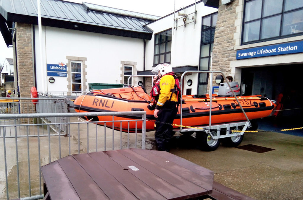 Swanage Lifeboat launches