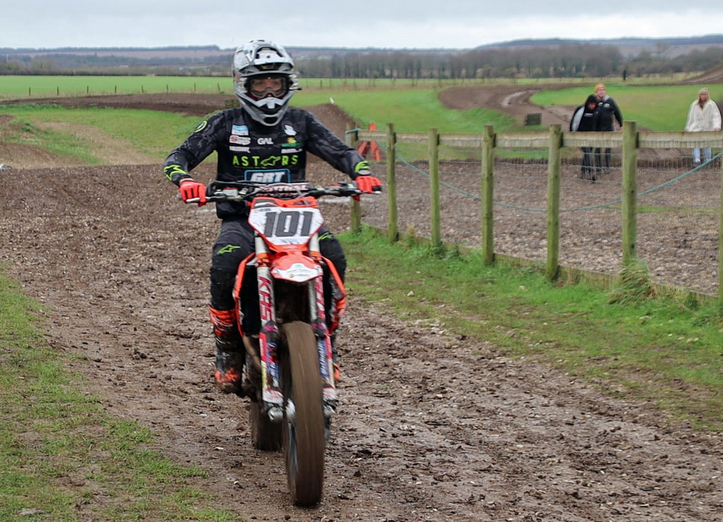 Motocross bike on the course at Launch of Jude Morris Foundation