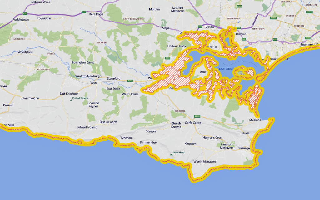 Environment Agency flood warning for East Dorset