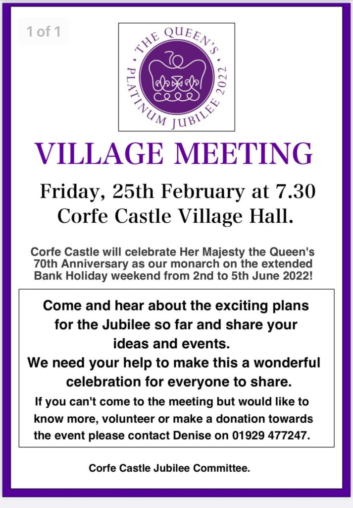 Village meeting poster