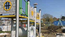 King George's playground under construction