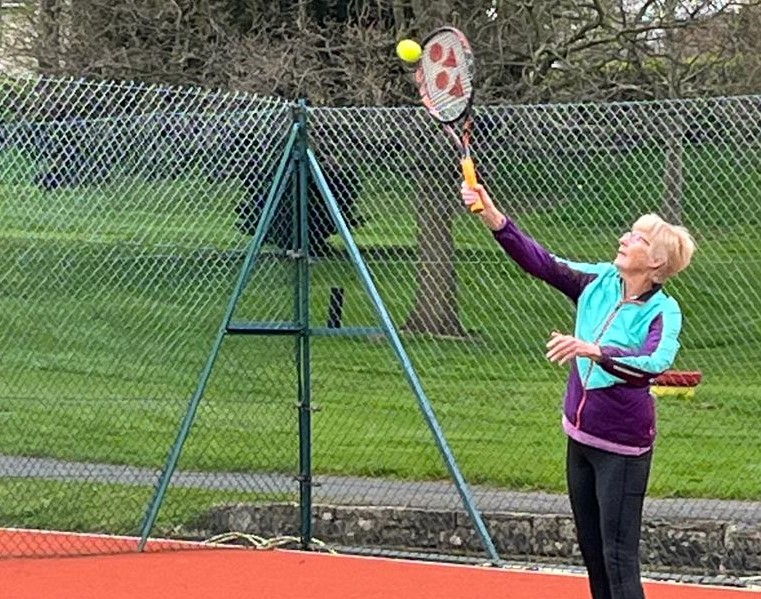 Swanage tennis club member Margaret Needs