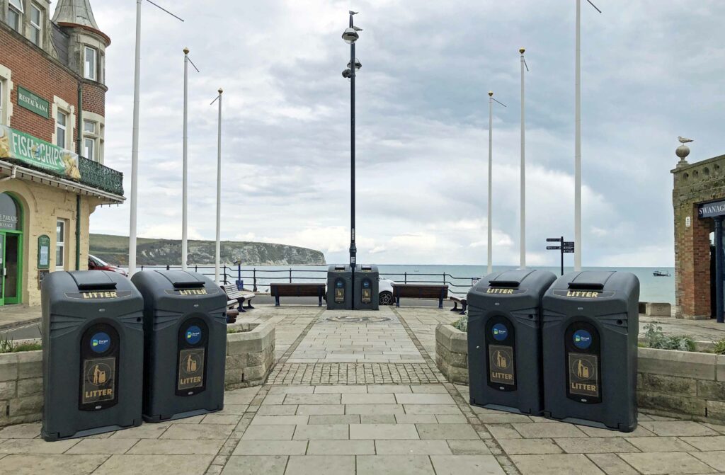 New bins in Swanage